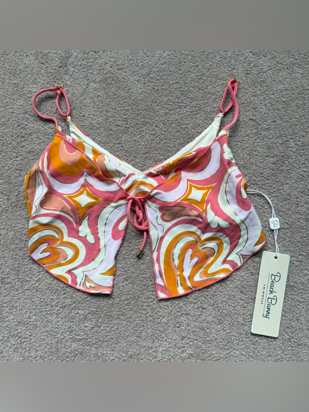 NEW - Beach Bunny - Keoni Crop Top - PINK MULTI